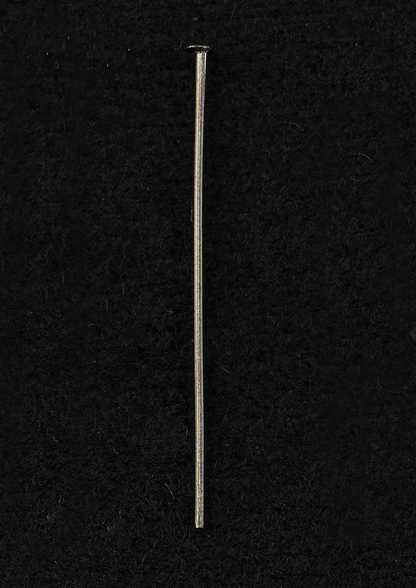 Flat Head Pins 35mm Black Chrome